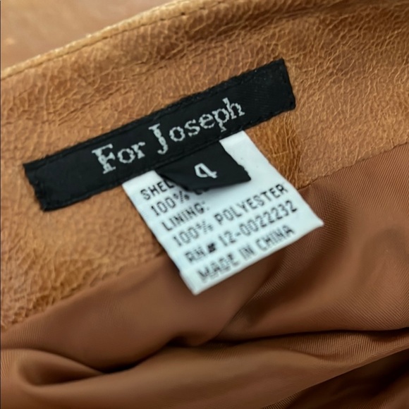 For Joseph Sz 4 Leather A Line Lined Midi Skirt - Picture 8 of 9